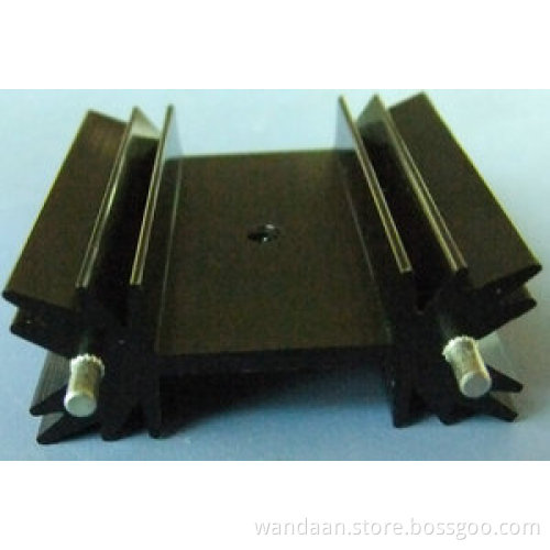 Precision CNC Machinery Radiator with Anodized Black